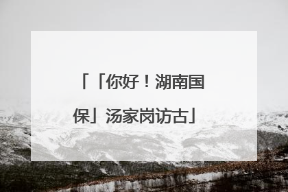「你好！湖南国保」汤家岗访古