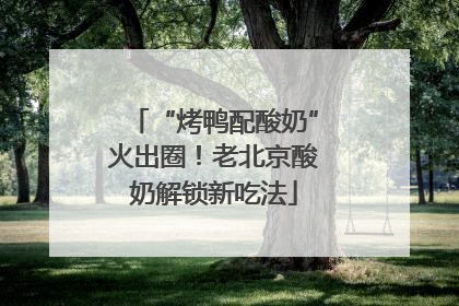“烤鸭配酸奶”火出圈！老北京酸奶解锁新吃法