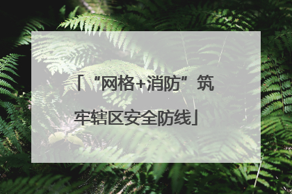 “网格+消防”筑牢辖区安全防线