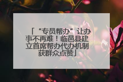 “专员帮办”让办事不再难！临邑县建立首席帮办代办机制获群众点赞