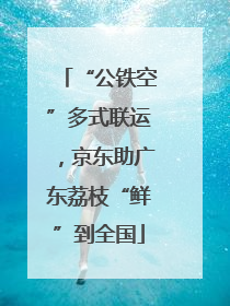 “公铁空”多式联运，京东助广东荔枝“鲜”到全国