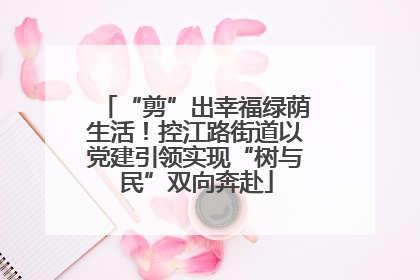 “剪”出幸福绿荫生活！控江路街道以党建引领实现“树与民”双向奔赴