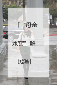 “母亲水窖”解民渴