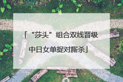 “莎头”组合双线晋级 中日女单捉对厮杀