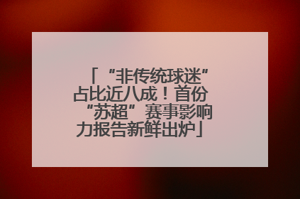 “非传统球迷”占比近八成！首份“苏超”赛事影响力报告新鲜出炉