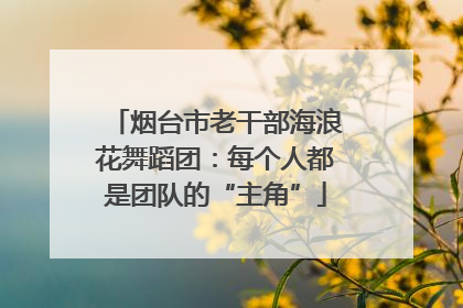 烟台市老干部海浪花舞蹈团：每个人都是团队的“主角”