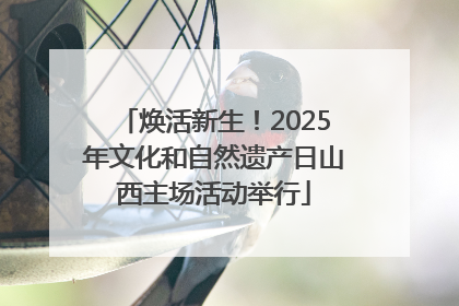焕活新生！2025年文化和自然遗产日山西主场活动举行