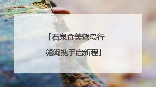石泉食美鹭岛行 赣闽携手启新程