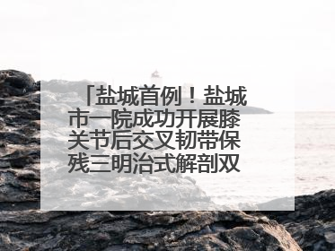 盐城首例！盐城市一院成功开展膝关节后交叉韧带保残三明治式解剖双束重建术