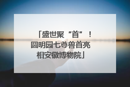 盛世聚“首”！圆明园七尊兽首亮相安徽博物院