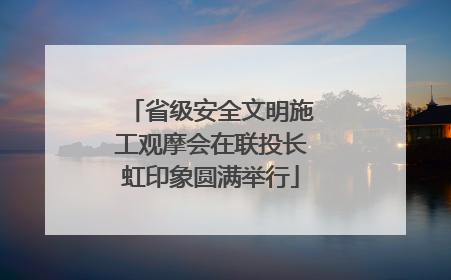 省级安全文明施工观摩会在联投长虹印象圆满举行