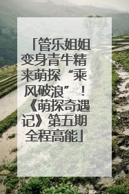 管乐姐姐变身青牛精来萌探“乘风破浪”！《萌探奇遇记》第五期全程高能