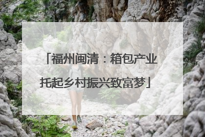 福州闽清：箱包产业托起乡村振兴致富梦