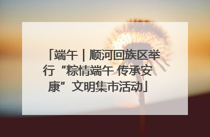 端午｜顺河回族区举行“粽情端午 传承安康”文明集市活动