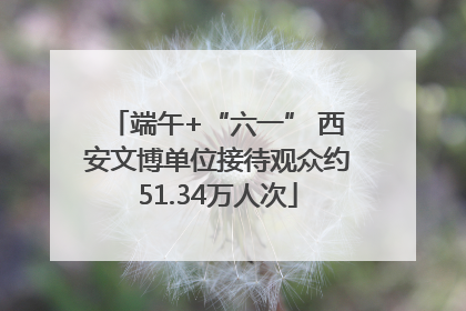 端午+“六一” 西安文博单位接待观众约51.34万人次