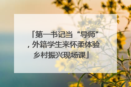 第一书记当“导师”，外籍学生来怀柔体验乡村振兴现场课