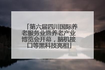 第六届四川国际养老服务业暨养老产业博览会开幕，脑机接口等黑科技亮相