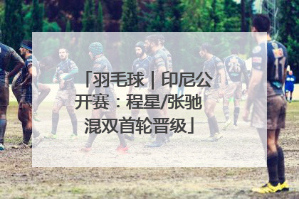 羽毛球｜印尼公开赛：程星/张驰混双首轮晋级