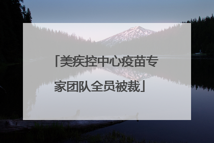 美疾控中心疫苗专家团队全员被裁