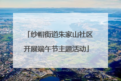 纱帽街道朱家山社区开展端午节主题活动
