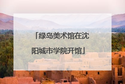 绿岛美术馆在沈阳城市学院开馆