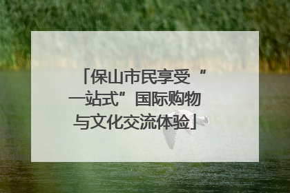 保山市民享受“一站式”国际购物与文化交流体验