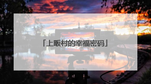 上畈村的幸福密码