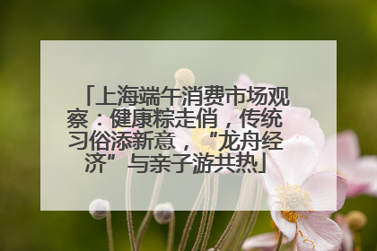 上海端午消费市场观察：健康粽走俏，传统习俗添新意，“龙舟经济”与亲子游共热