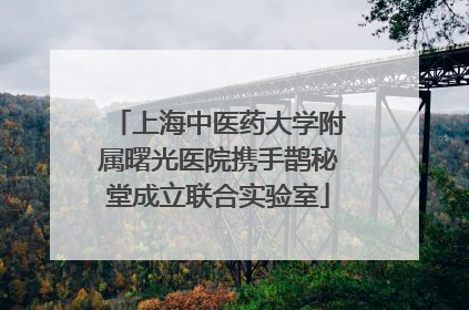 上海中医药大学附属曙光医院携手鹊秘堂成立联合实验室