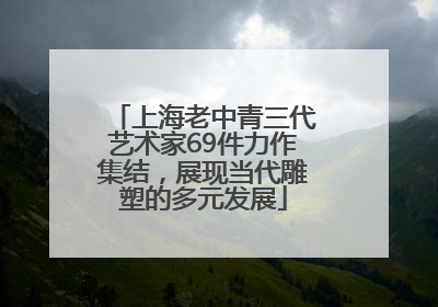 上海老中青三代艺术家69件力作集结，展现当代雕塑的多元发展