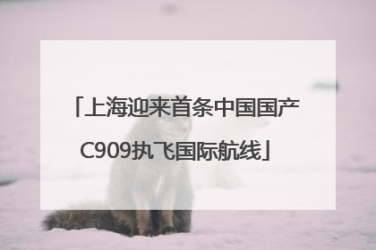 上海迎来首条中国国产C909执飞国际航线