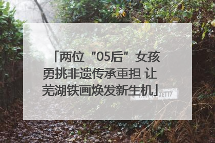 两位“05后”女孩勇挑非遗传承重担 让芜湖铁画焕发新生机