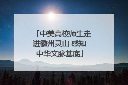 中美高校师生走进徽州灵山 感知中华文脉基底