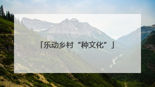 乐动乡村“种文化”