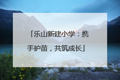 乐山新建小学：携手护苗，共筑成长