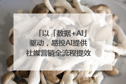 以「数据+AI」驱动，易投AI提供社媒营销全流程提效解决方案｜微播易
