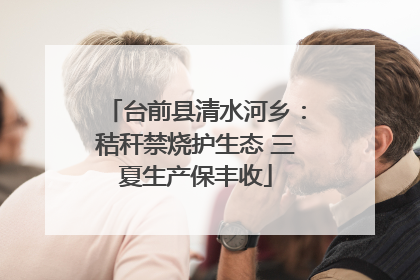 台前县清水河乡：秸秆禁烧护生态 三夏生产保丰收