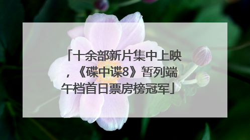 十余部新片集中上映，《碟中谍8》暂列端午档首日票房榜冠军