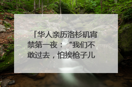 华人亲历洛杉矶宵禁第一夜：“我们不敢过去，怕挨枪子儿”｜封面头条