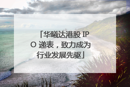 华曦达港股 IPO 递表，致力成为行业发展先驱