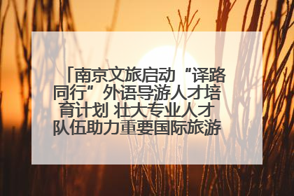 南京文旅启动“译路同行”外语导游人才培育计划 壮大专业人才队伍助力重要国际旅游目的地建设