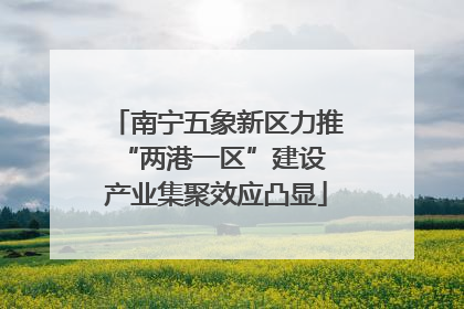 南宁五象新区力推“两港一区”建设 产业集聚效应凸显