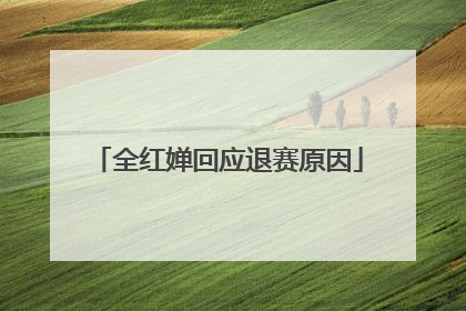 全红婵回应退赛原因