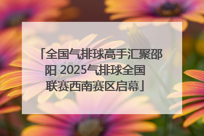 全国气排球高手汇聚邵阳 2025气排球全国联赛西南赛区启幕