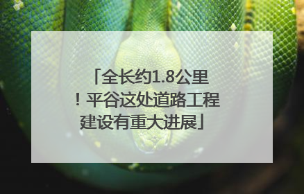 全长约1.8公里！平谷这处道路工程建设有重大进展