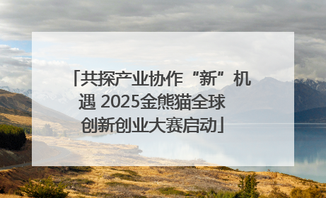 共探产业协作“新”机遇 2025金熊猫全球创新创业大赛启动