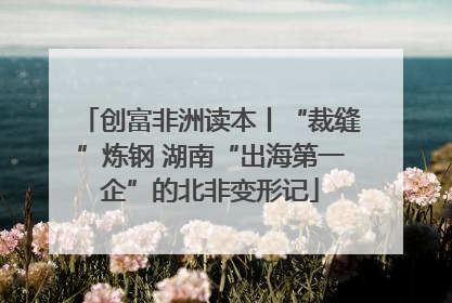 创富非洲读本丨“裁缝”炼钢 湖南“出海第一企”的北非变形记