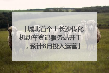 城北首个！长沙传化机动车登记服务站开工，预计8月投入运营