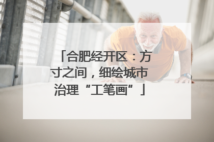 合肥经开区：方寸之间，细绘城市治理“工笔画”