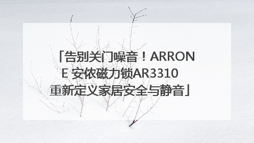 告别关门噪音！ARRONE 安侬磁力锁AR3310重新定义家居安全与静音